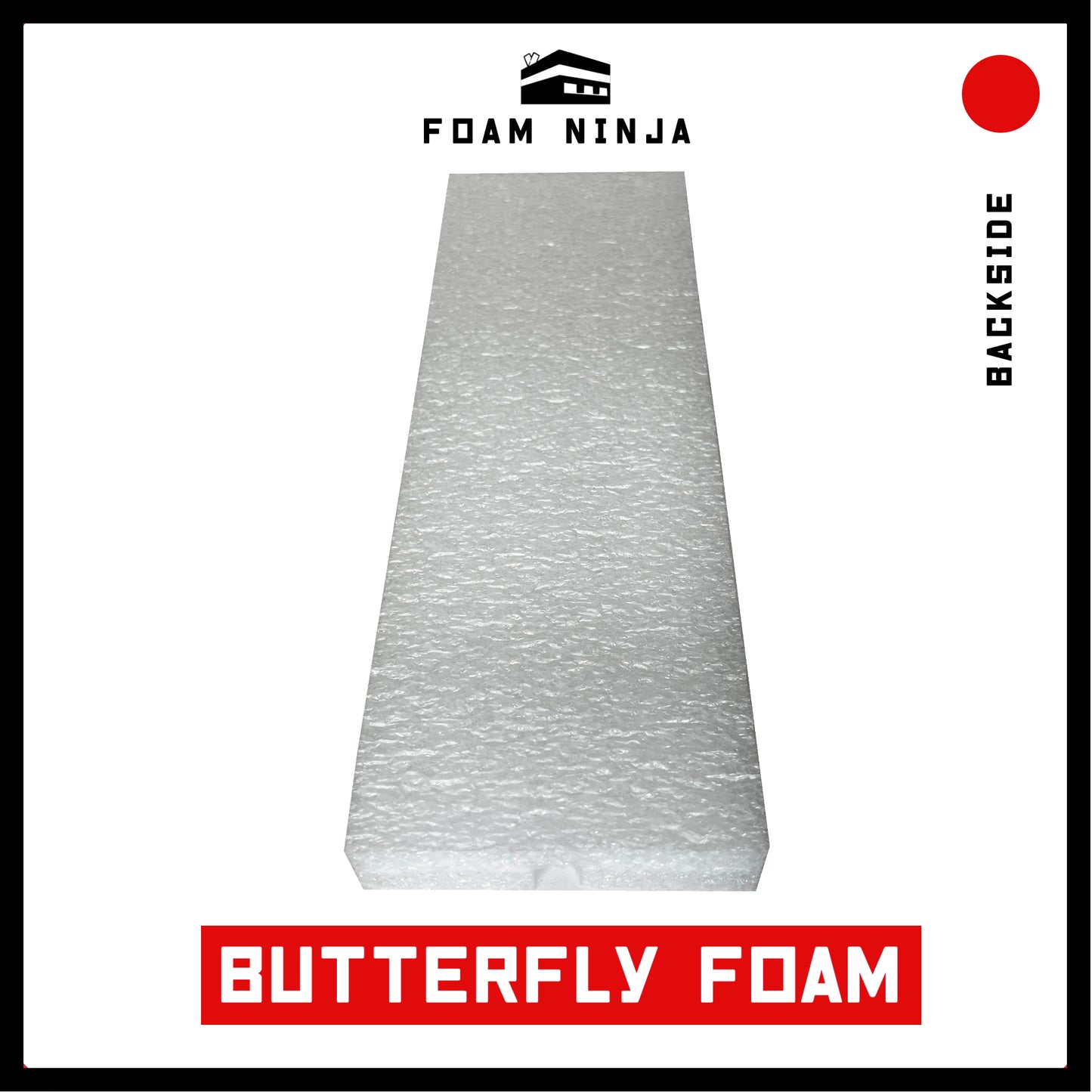 Butterfly Insect Mount Spreading Board Polyethylene Foam - 12" X 4" X 1" with 1/2" Deep - 1/2" Wide in White