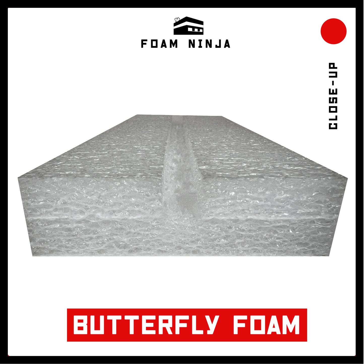 Butterfly Insect Mount Spreading Board Polyethylene Foam - 12" X 4" X 1" with 1/2" Deep - 1/2" Wide in White