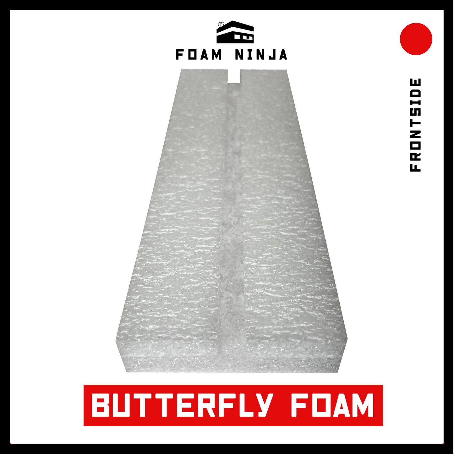 Butterfly Insect Mount Spreading Board Polyethylene Foam - 12" X 4" X 1" with 1/2" Deep - 1/2" Wide in White