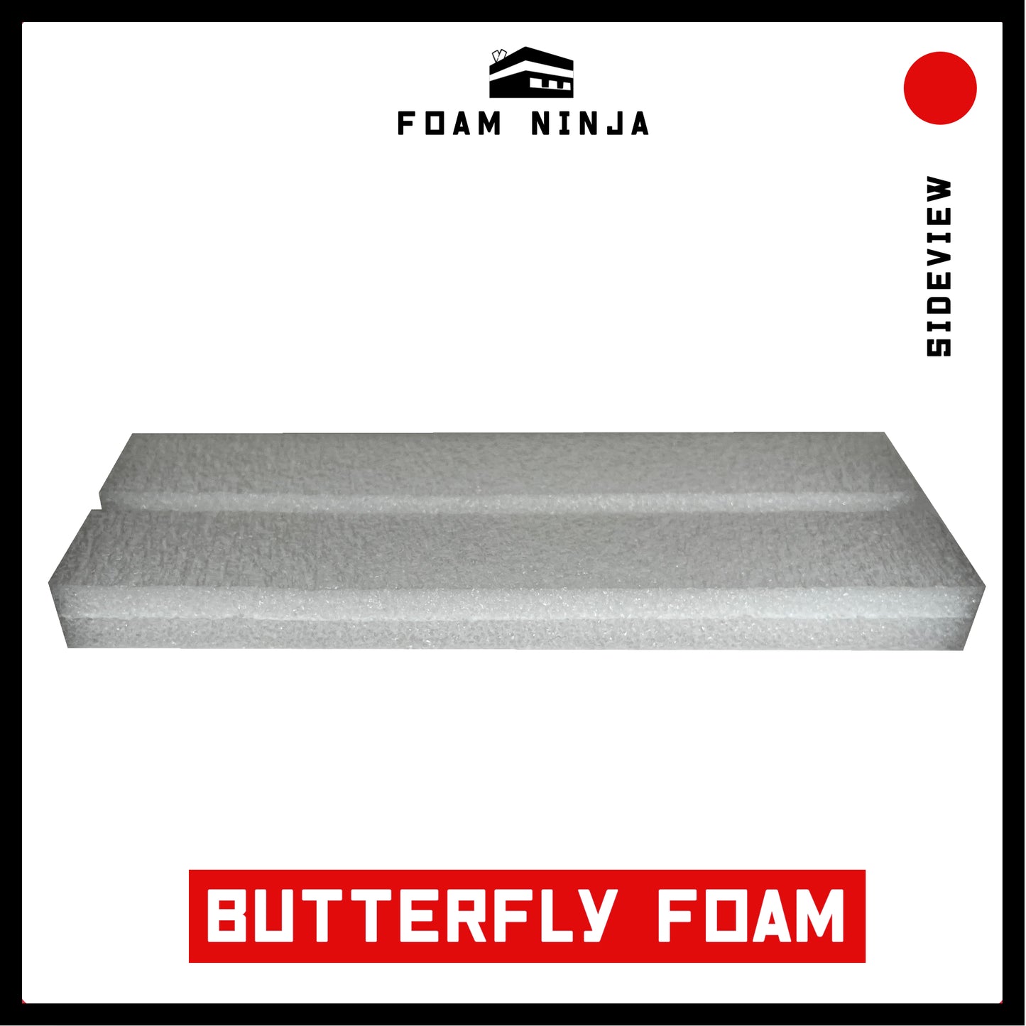 Butterfly Insect Mount Spreading Board Polyethylene Foam - 12" X 4" X 1" with 1/2" Deep - 1/2" Wide in White